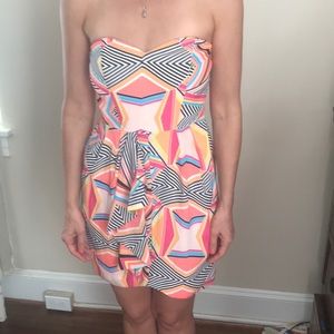 Bright Strapless Dress Medium